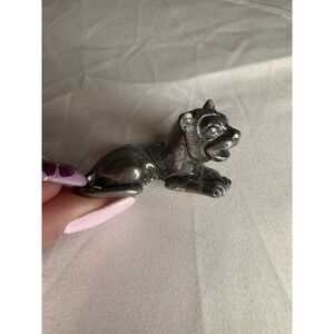 Pewter Lion Figurine King Tut Exhibit 1976 MMA Metropolitan Museum Art‎ Vintage